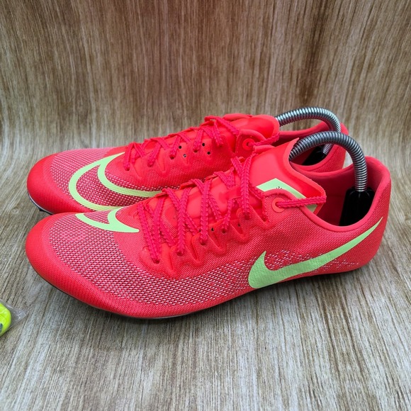 Nike Zoom Ja Fly 4 Track Spikes Men's 9.5 Bright Crimson Volt DR2741-601 NEW - Picture 3 of 10